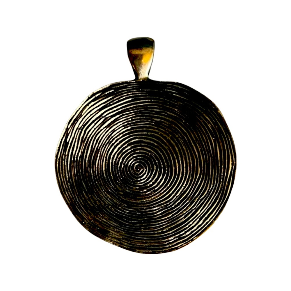 Silver Plated Circle Pendent - image 1